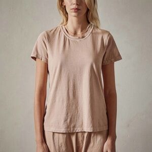 James Perse Pink Tan Short Sleeve Relaxed Tee